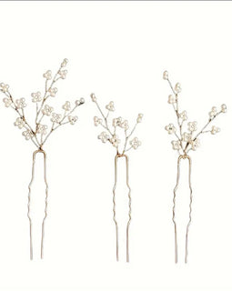3-Piece Set Romantic Bridal Hairpins