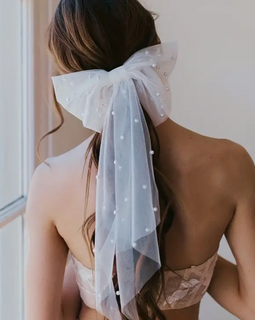 Pearl Hair Bow