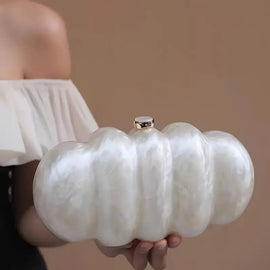 Shell Shaped Pearl Clutch